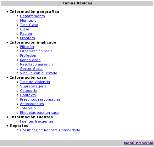 Tablas Bsicas